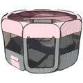 Pet Life Llc Pet Life LLC 1PPGYPMD All-Terrain' Lightweight Easy Folding Wire-Framed Collapsible Travel Pet Playpen 1PPGYPMD